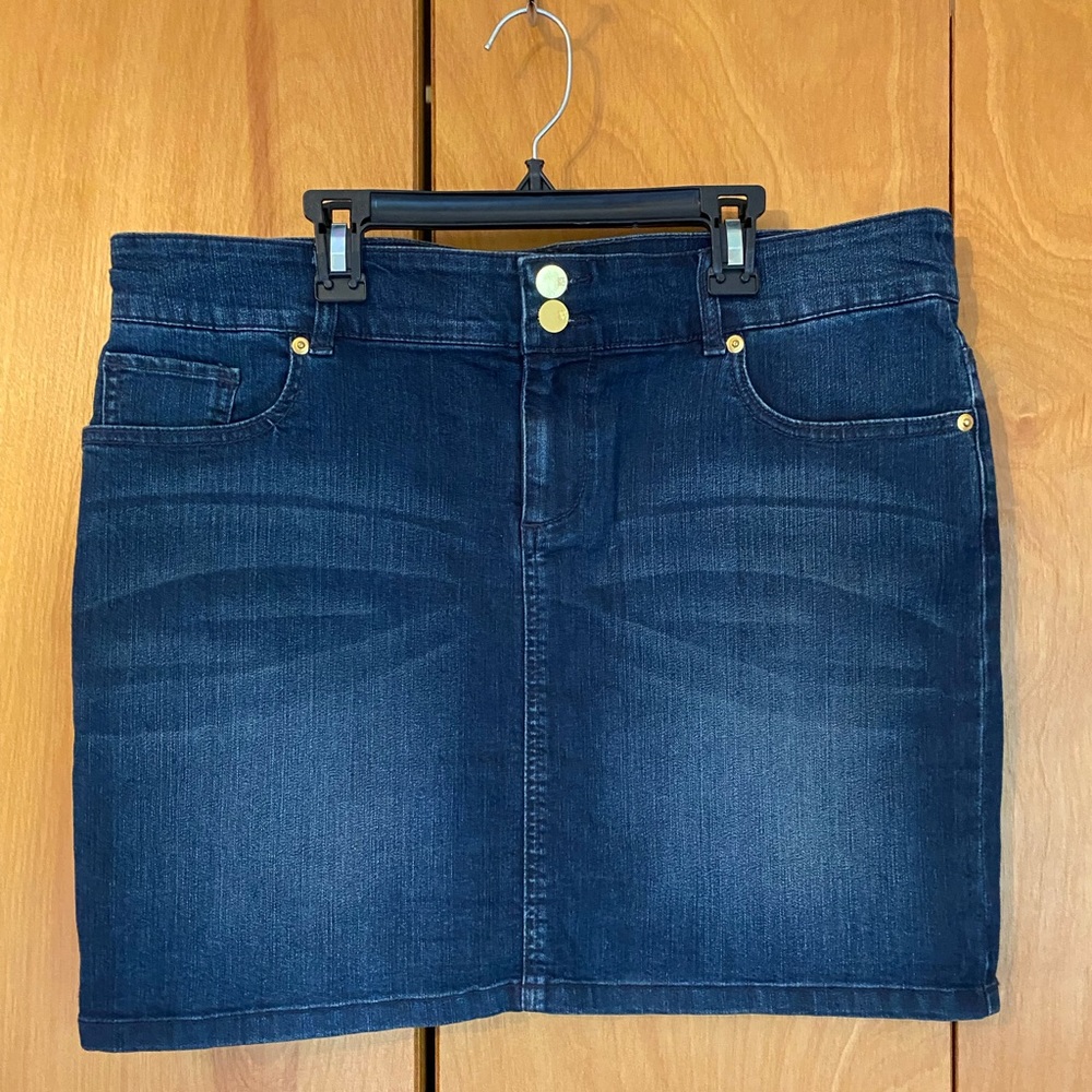 New York & Company denim skirt